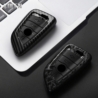 ABS Carbon Fiber Car Key Case Cover For BMW X1 X3 X5 X6 X7 1 3 5 6 7 Series G20 G30 G11 F15 F16 G01 G02 F48 Protected Shell Fob