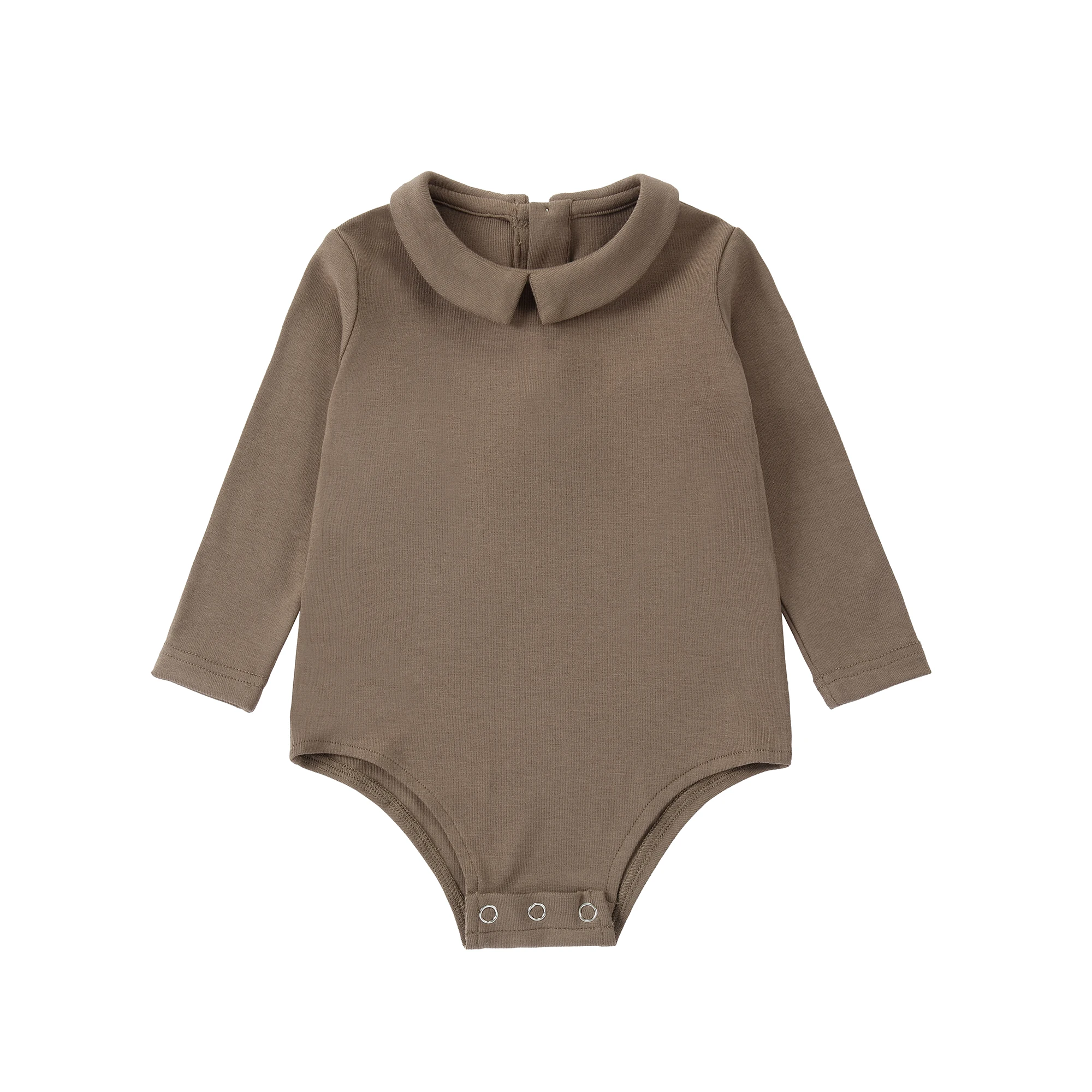 British Knit Coordinate Collection – Brown Modal Romper
