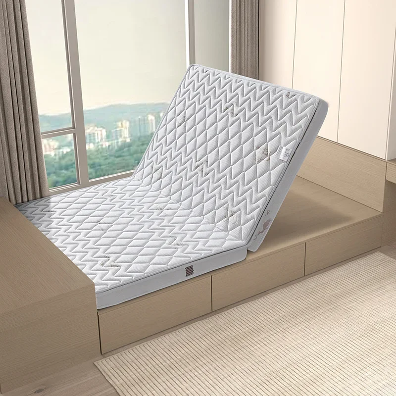 Moderately soft and hard, natural jute latex mattress, foldable and removable.