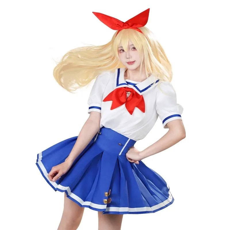 

Аниме Хосимия Ичиго Косплей Костюм Летняя Школьная JK Униформа Топ Юбка с Кринолином Костюм для Хэллоуина Комикс Экспо Наряды