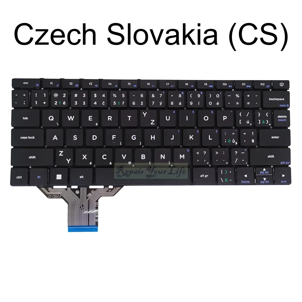 لوحة مفاتيح CS US UK PT-BR لأجهزة الكمبيوتر المحمول JOI BOOK، Zyrex Extrem Sky 232 mini، لوحة مفاتيح الكمبيوتر المحمول Lota Flo التشيكية سلوفاكيا MB 2751004 جديد #2