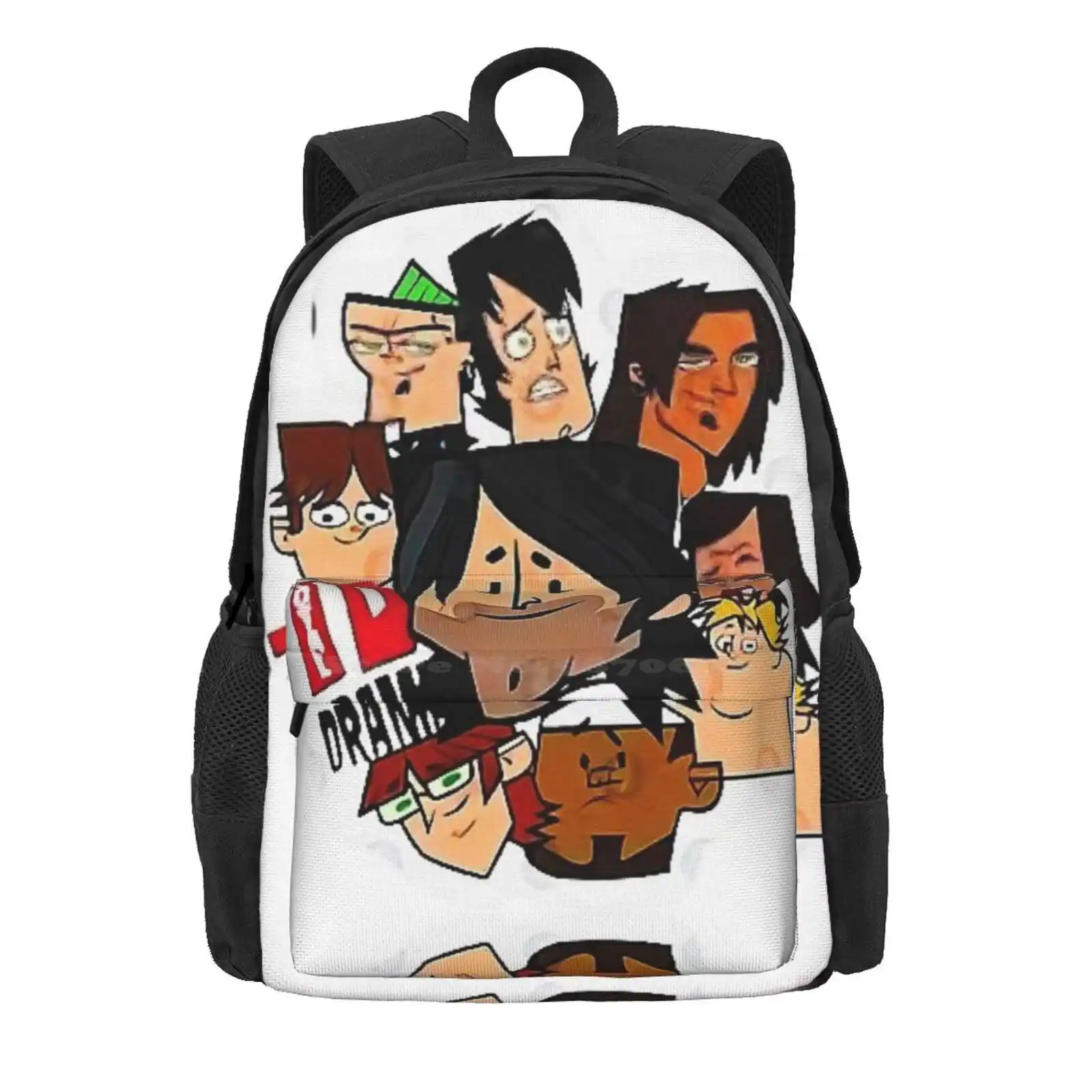 Total Drama Island personaggi dei cartoni animati vendita calda zainetto zaino borse moda isola World Tour Cartoon Canada Canadian Tv