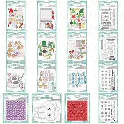 New Gnome Christmas Add Ons Cutting Dies Stamps Stencil Scrapbook Diary Decoration Stencil Embossing Template DIY Greeting Card