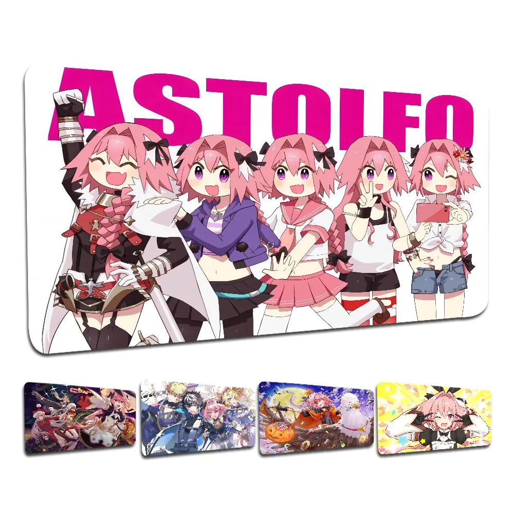 Astolfo Anime Girl INS Tide Large Cartoon Anime Gaming Mouse Pad Keyboard Mouse Mats Desk Mat Accessories