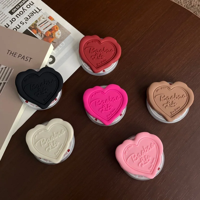 Suporte de Dedo Magnético Coreano Fofo de Silicone em Formato de Coração para Griptok, Anel de Suporte para Celular, Compatível com Magsafe iPhone 16, Suporte Feminino