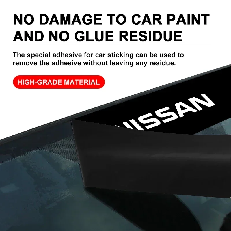 Auto-Frontscheiben-Aufkleber vorne und hinten, dekorative Aufkleber für Nissan Nismo GTR Sylphy Teana Almera Qashqai J10 J11 – Detail 8