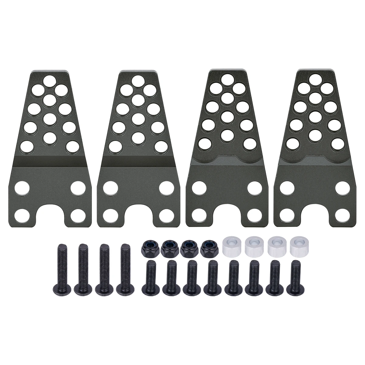 4Pcs Aluminium Adjustable Shock Absorber Mount Bracket for 1/10 RC Crawler Car Axial SCX10 90046 TRX-4 D90 D110 Upgrade Parts