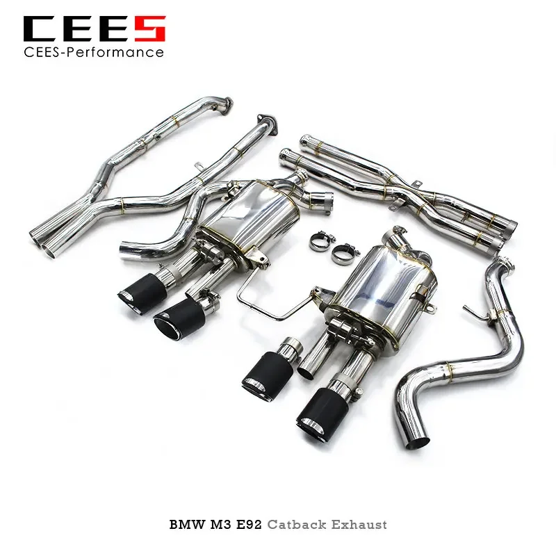 

CEES Performance Valve Exhaust Pipe Muffler for BMW M3 E92 4.0L 2008-2013 Stainless Steel Escape Exhaust System Catback Exhaust