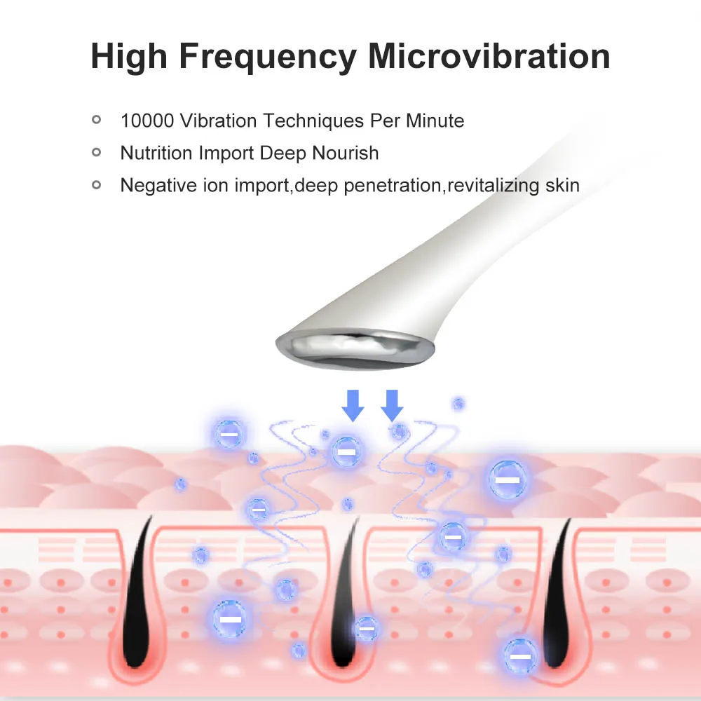 Electric Ultrasonic Portable Anti Wrinkle Face Cream Booster Applicator Beauty Device Face Massager Vibrator Facial Lifting