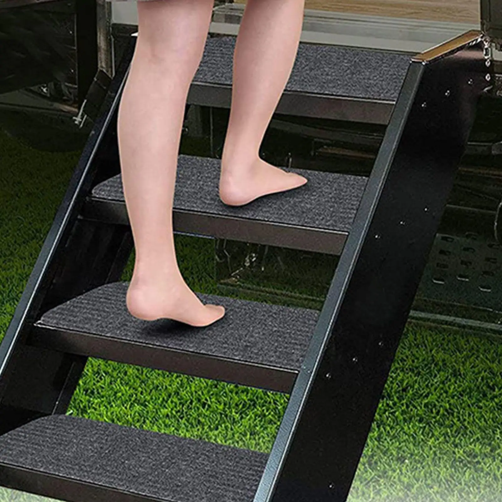

RV Step Covers 3 Pieces Step Covers For RV Stairs Weatherproof Non-Slip Rug For Winter Outdoor Deck Campers Trailers Travel