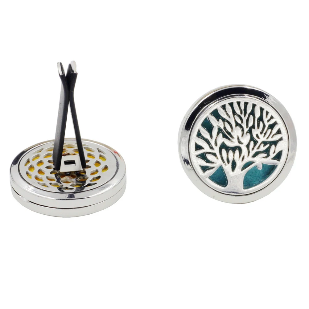 

10Pcs Car Fragrance Diffuser Stylish Hollow Shell Design Stainless Steel Perfume Clip Aromatherapy Freshener for Car Home Office