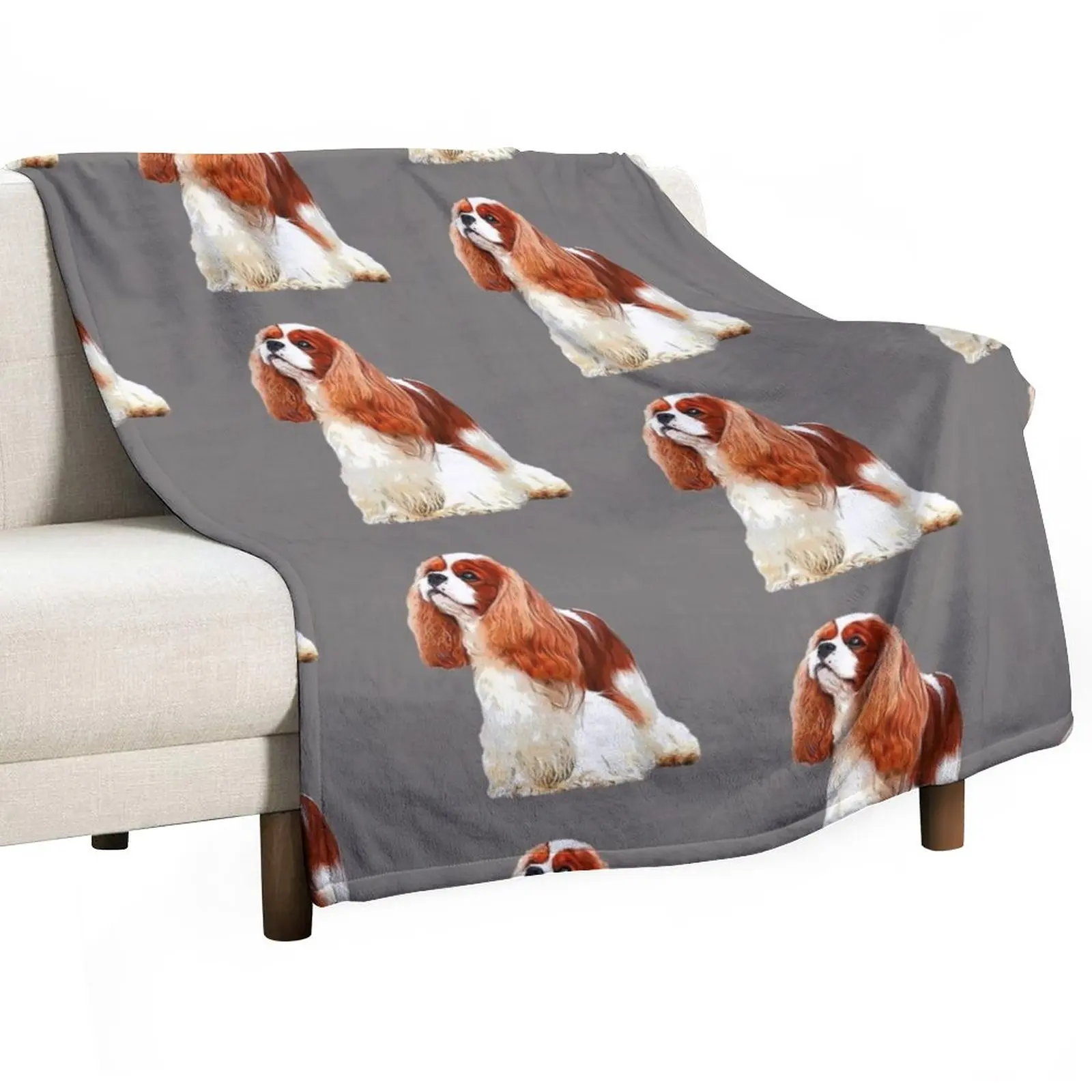 

Cavalier King Charles Spaniel Beauty Throw Blanket Sofa Throw Blanket Cute Blanket Plaid Plaid on the sofa Stuffed Blankets