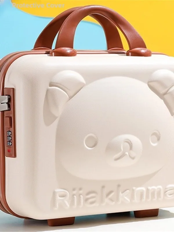 

Retro Lightweight 6-Inch Password Travel Che-In Bag Small Storage eup Bag 4-Inch Handheld Lage Soft Polyester