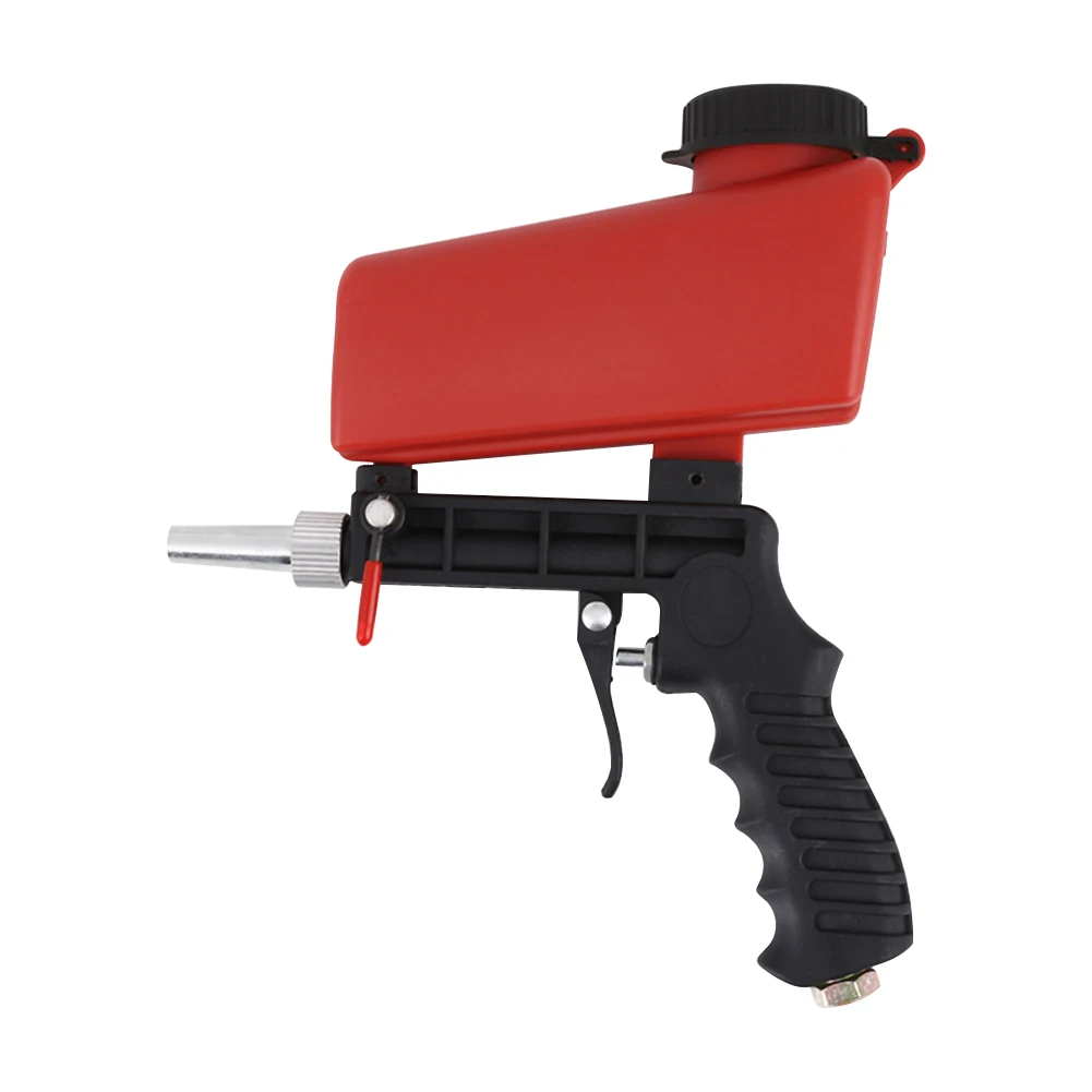 90psi Gravity Sandblasting Gun Handheld Adjustable Sand Removal Blasting Machine for Removal Paint Rust Corrosion Scale