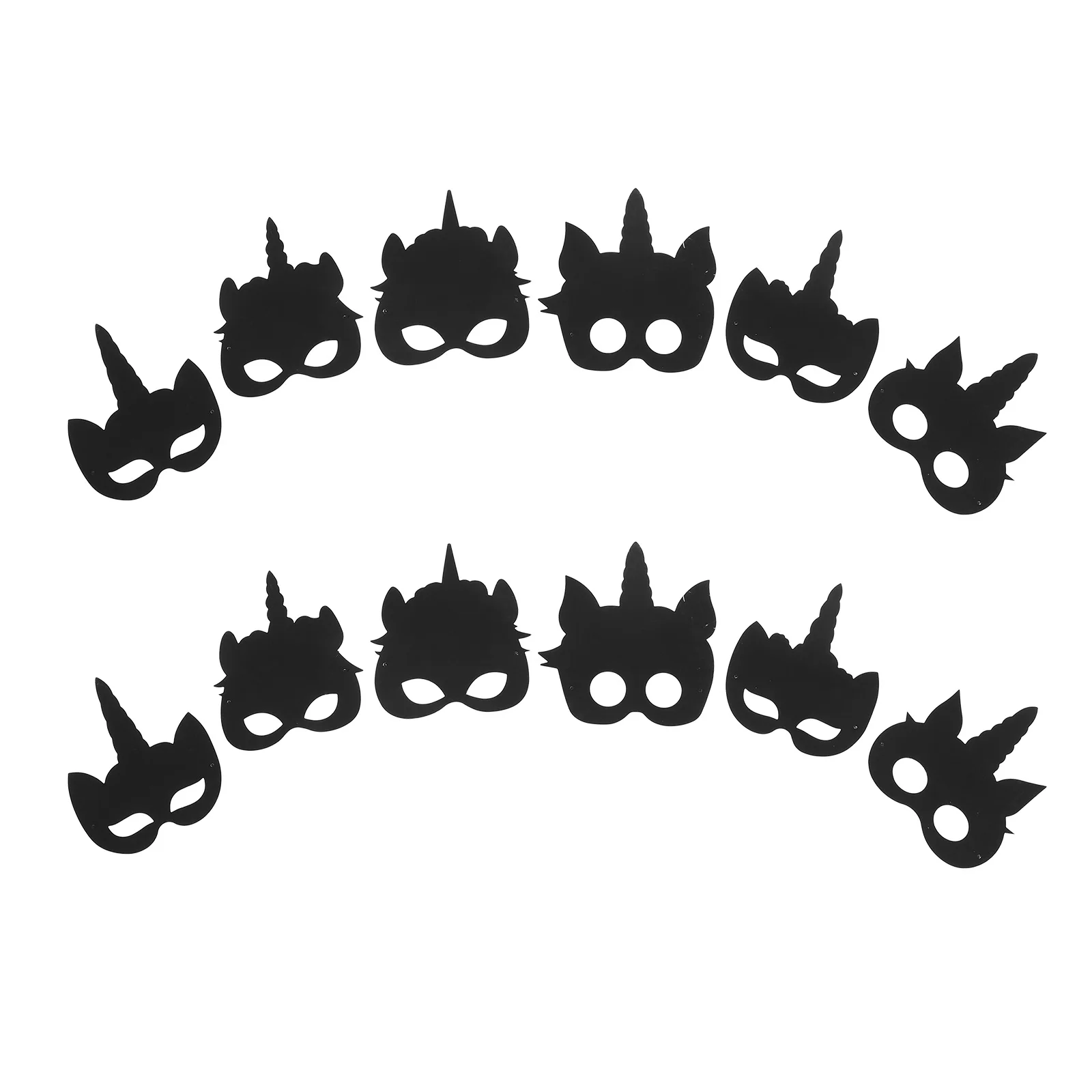 ชุดหน้ากากยูนิคอร์น 1 ชุด ชุดงานฝีมือ DIY หน้ากากขูดสีสำหรับเด็ก งานปาร์ตี้ฮาโลวีน ของตกแต่งอเนกประสงค์ ศิลปะเพื่อการศึกษาสำหรับเด็ก