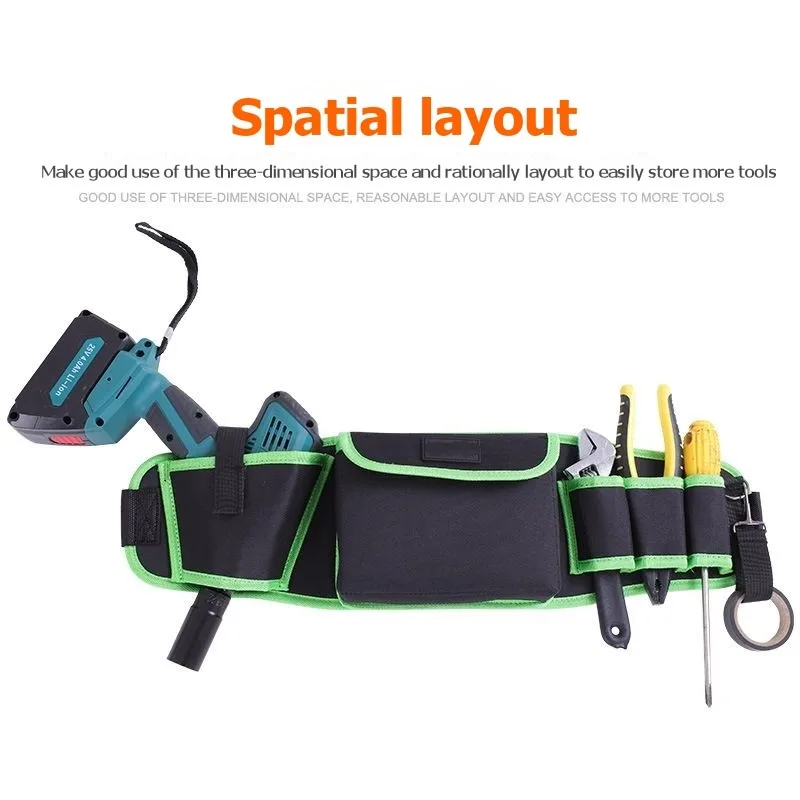 

Y51A-Идеально подходит для строительства и проектов «сделай сам», поясная сумка для инструментов с 6 карманами, прочная водонепроницаемая конструкция, водонепроницаемая Оксфордская материал