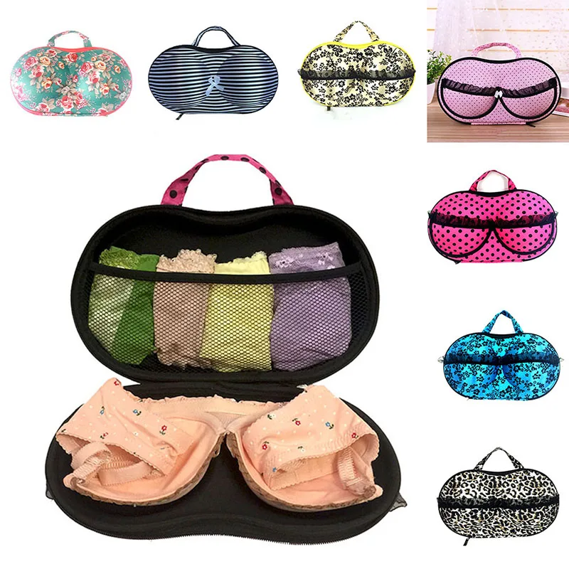 Stylish Portable Bra Underwear Lingerie Case Storage Box Portable Laundry Protection Bra Women's Underwear Storage Bag