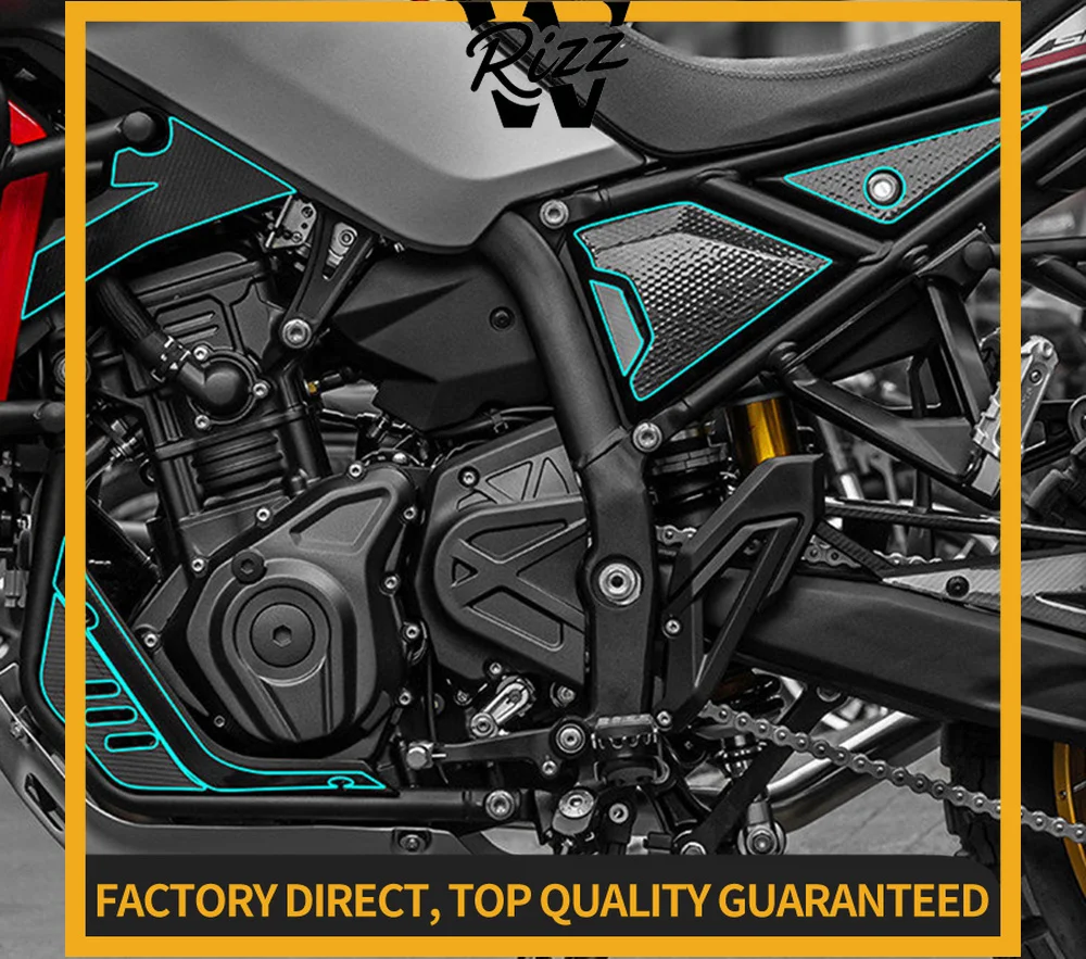 Motorcycle Modified Carbon Fiber Color Protective Sticker Decorative Decals Accessories FOR QJMOTOR SRT450RX SRT450 RX SRT 450RX