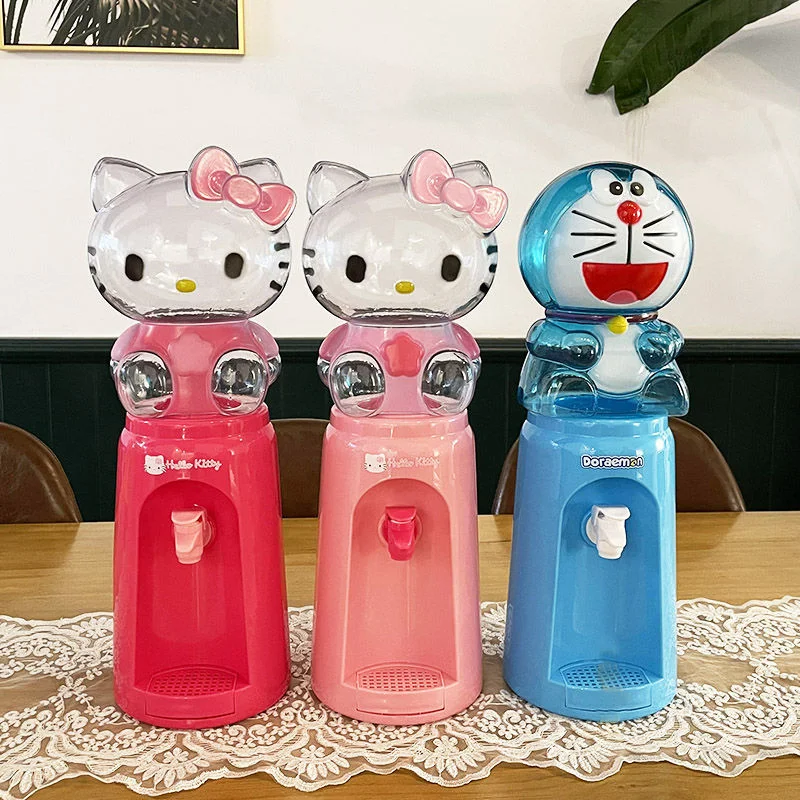 Kawaii Sanrio Hello Kitty Water Dispenser Cute Cartoon My Melody dormitorio Home Kitchen Mini Juicer Kid Press Water Fountain Toy