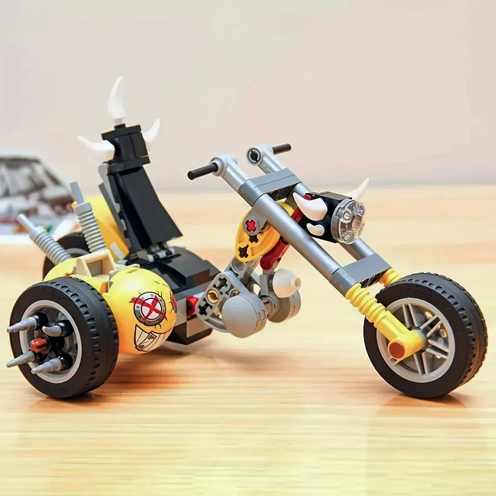 creative expert Funny strange motorcycle moc Building Block bricks model toy for friends birthday newyear gifts Christmas 380pcs