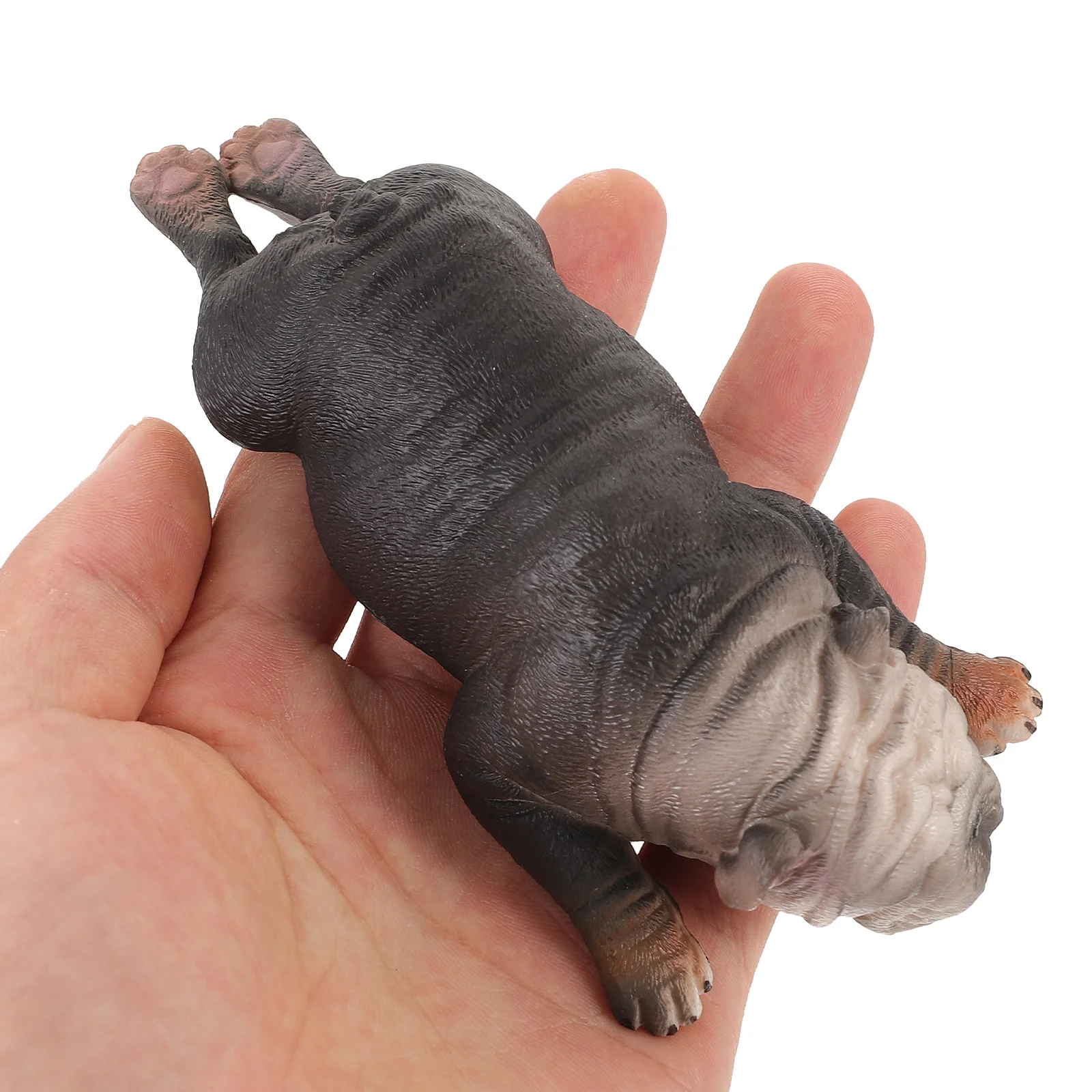

2pcs Lifelike Realistic Statue Desktop Ornament Home Office Decorative Statue Small Plastic Dog Figures Dog Decor For Home