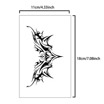 1 ks okouzlující tetovací samolepky, vodotěsné, vydrží jeden až dva týdny pro dívky, břicho, hrudník, záda, pas, nereflexní, trní, azurová 10 nejlepší prodej permanentní tetovací nálepka - №6