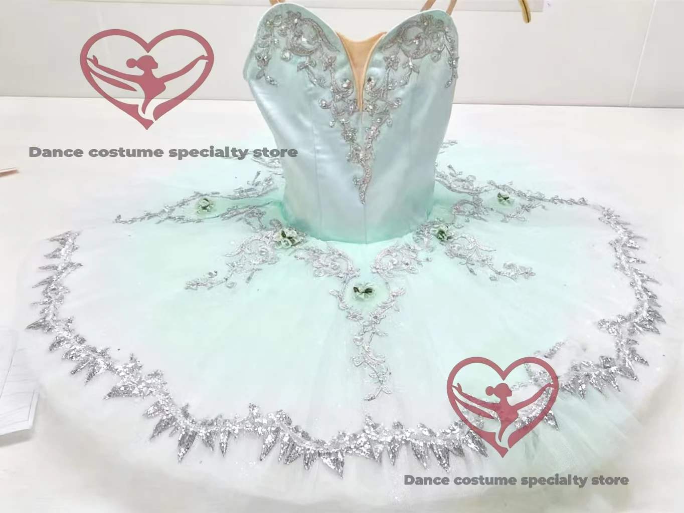 

Простая балетная юбка-пачка для взрослых и детей «Серебряная фея/Синяя птица», костюм для соревнований и выступлений