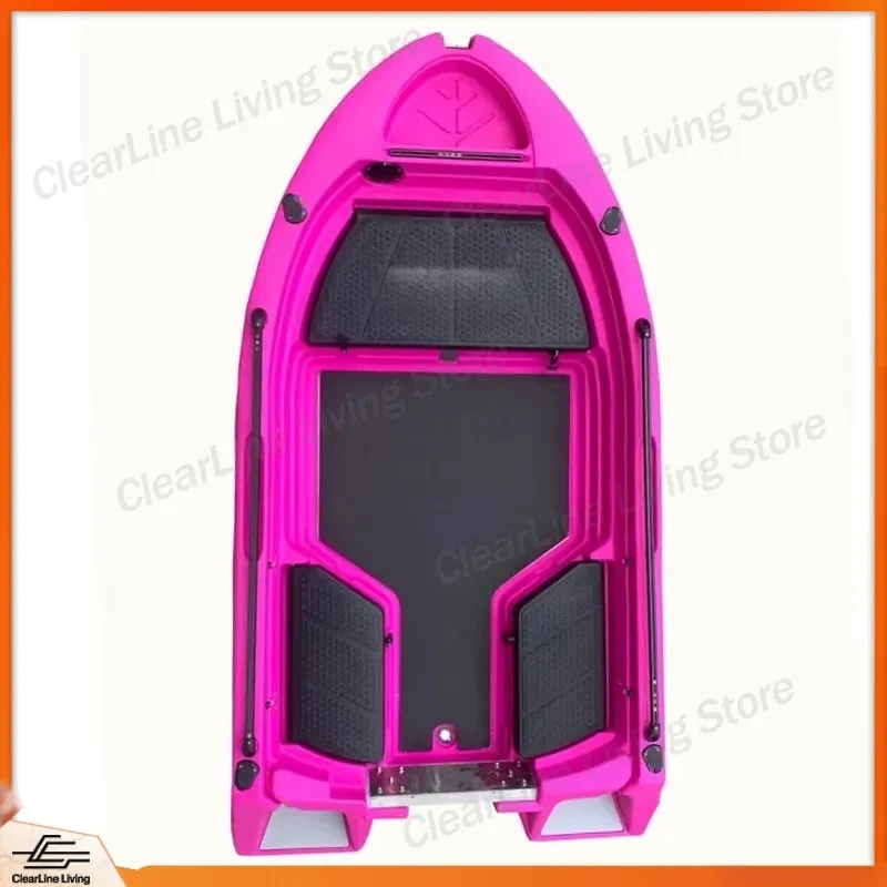 10ft Mini Jet Boat 2 Person Inflatable Kayak 300kg Load Plastic Power Boat Outdoor Adventure Fishing Raft Multipurpose