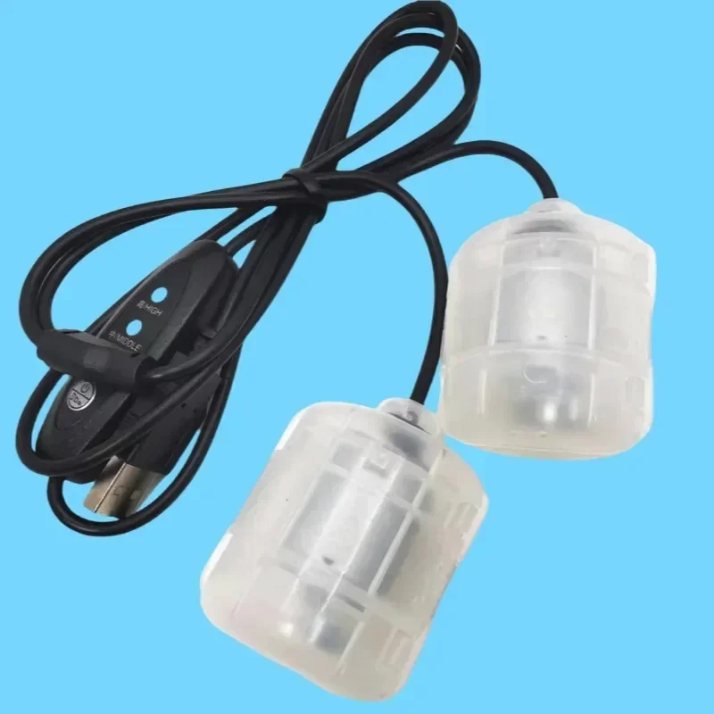 DC5V USB vibrating double motors 3 speed regulating massage device vibrating motor belt accessories with 1.1m cable.