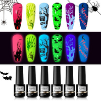 ROSALIND Halloween & Christmas Gel Nail Polish Sets With UV/LED Lamp Various Color Autumn and Winter For your Crazy Nail Party