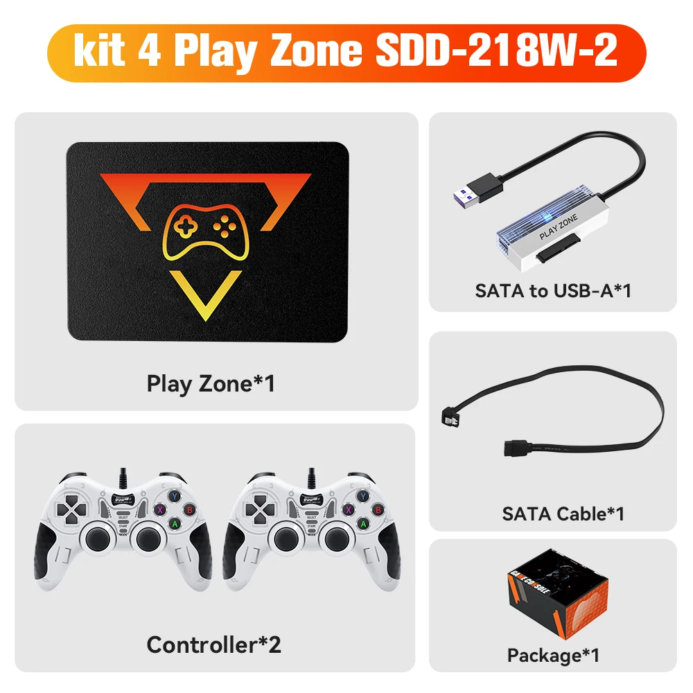 1TB Portable Gaming SSD 3 System in 1 Game Console 80+ Emulators