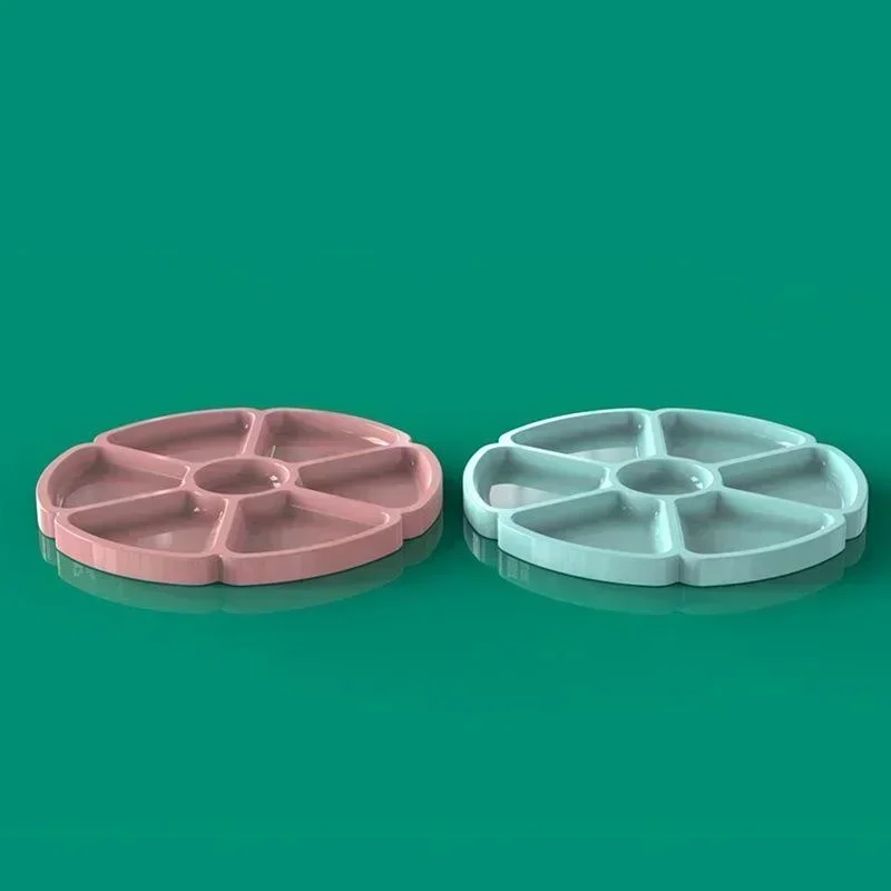 Pretty Petal Fruit Nut Storage Tray Epoxy Resin Mold Creative DIY Dishes Plate Silicone Mould Suitable Home Snack Moulds