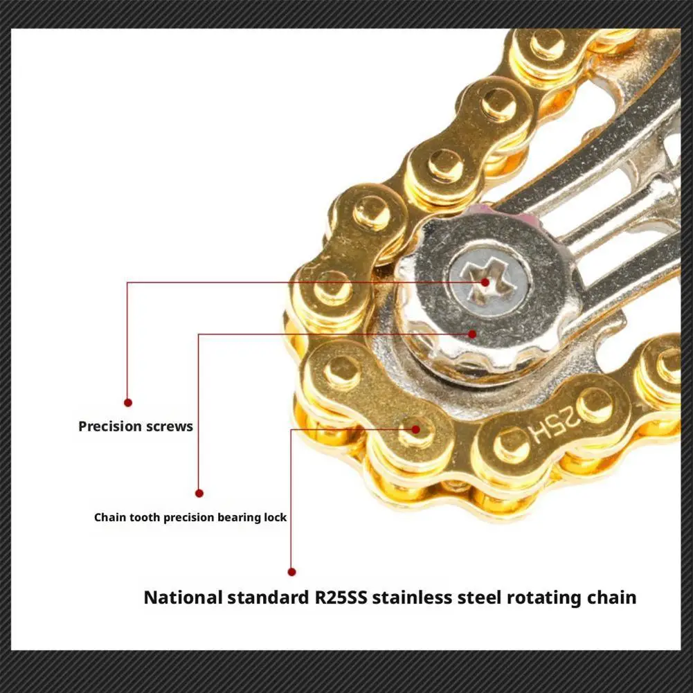 Jouet Spinner Fidget à engrenages métalliques pour adultes, Spinner mécanique pour soulager le Stress et l'anxiété, accessoires de bureau Cool