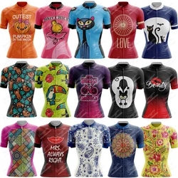 17 styles Summer V12 Short Sleeve Cycling Jersey Breathable Racing Sport Bicycle Jersey Women Cycling Clothing Short Bike Jersey