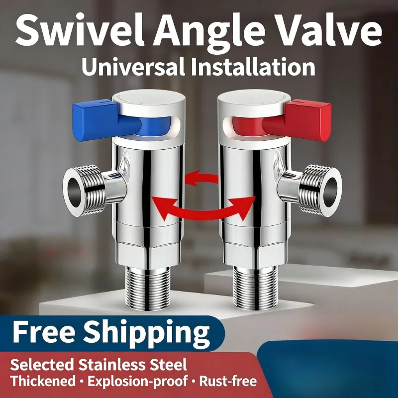 

Универсальный угловой клапан из нержавеющей стали для ванной комнаты, кухни и туалета, высокопроизводительный, для подключения к водопроводу и водонагревателю
