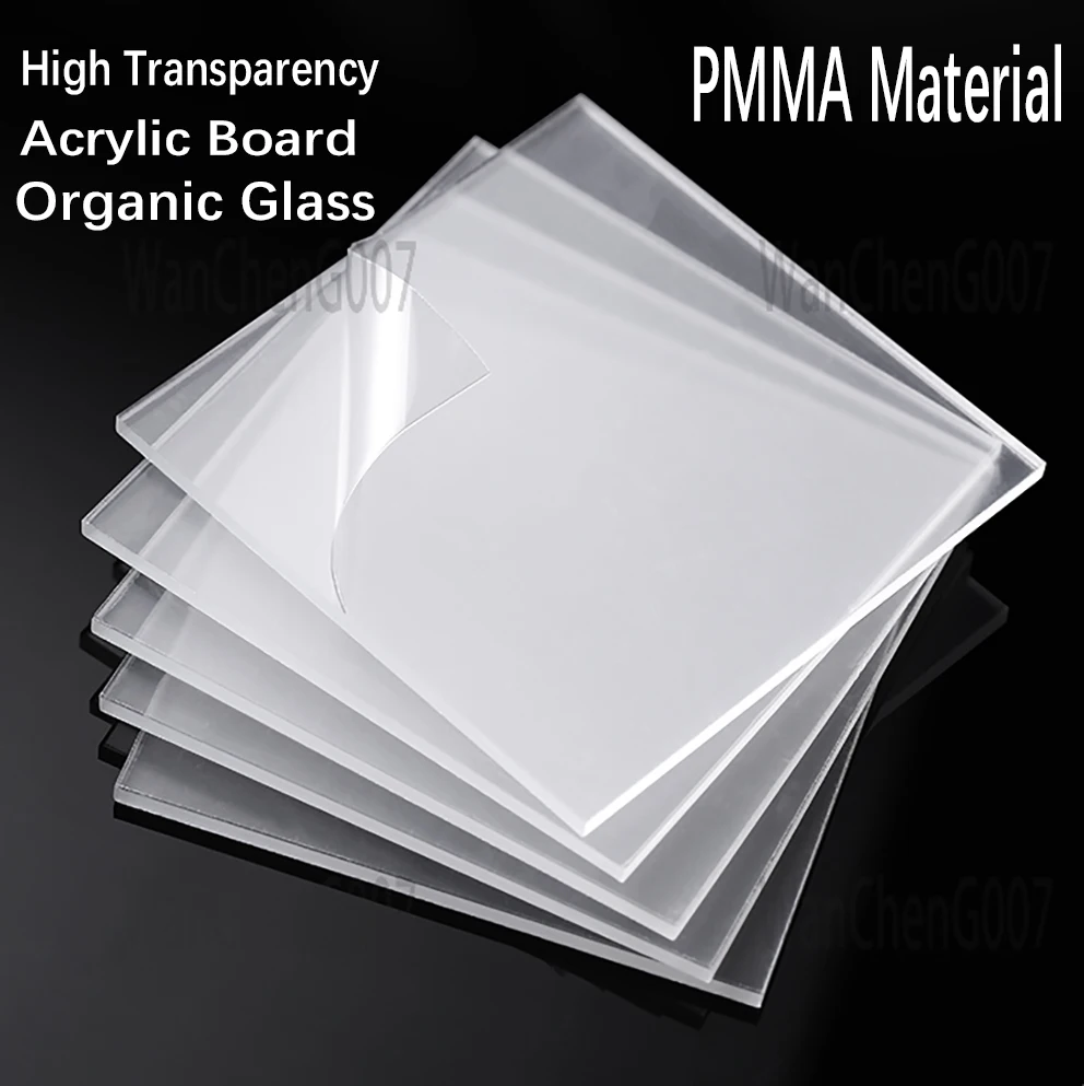 Imagem -02 - Folha de Plexiglass Transparente Placas Acrílicas Transparentes Altas Folha de Exibição Faça Você Mesmo Processamento Artesanal Personalizado