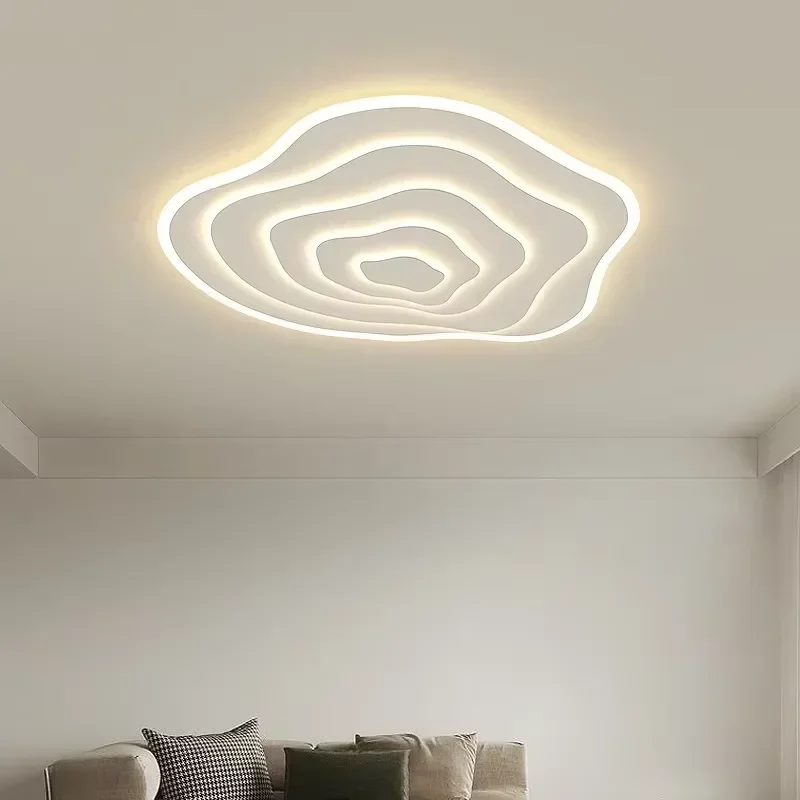 Nordic Ultra Thin Led Ceiling Lights Creative Design Irregular White Cloud Lamp Living Dining Room Study Master Bedroom Light