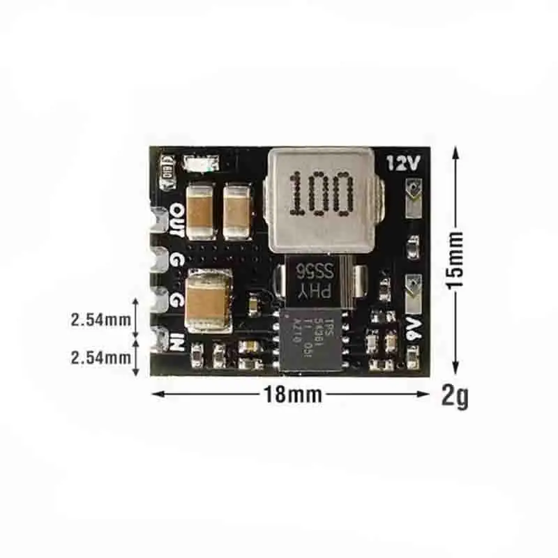 MATEK MICRO BEC 6-60V a 5V/9V/12V-ADJ 18*15mm para RC modelo avión helicóptero FPV Racing Drones piezas de bricolaje