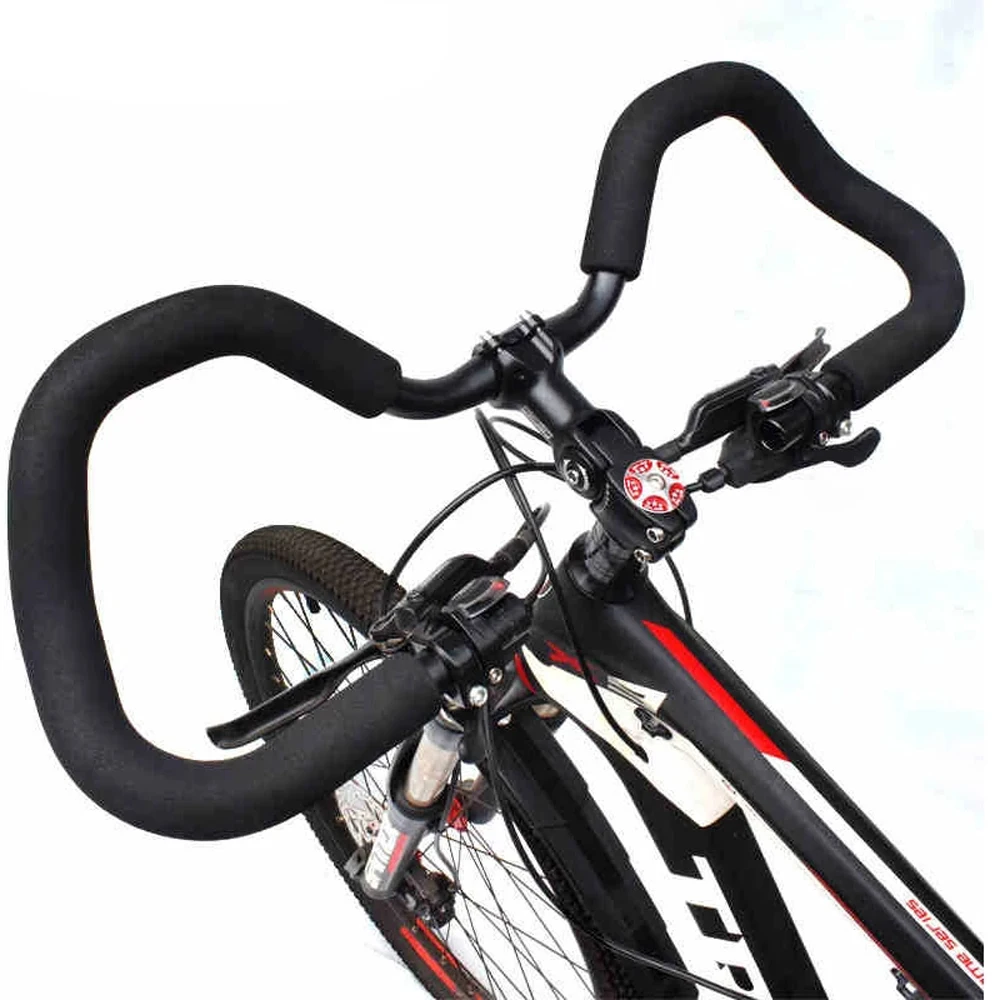 サイクリングライザーマウンテンバイク-カバー付き-580mm-254mm-318mm-バタフライハンドルバー-レストハンドルバー-バイクハンドルバー-スポンジ付き