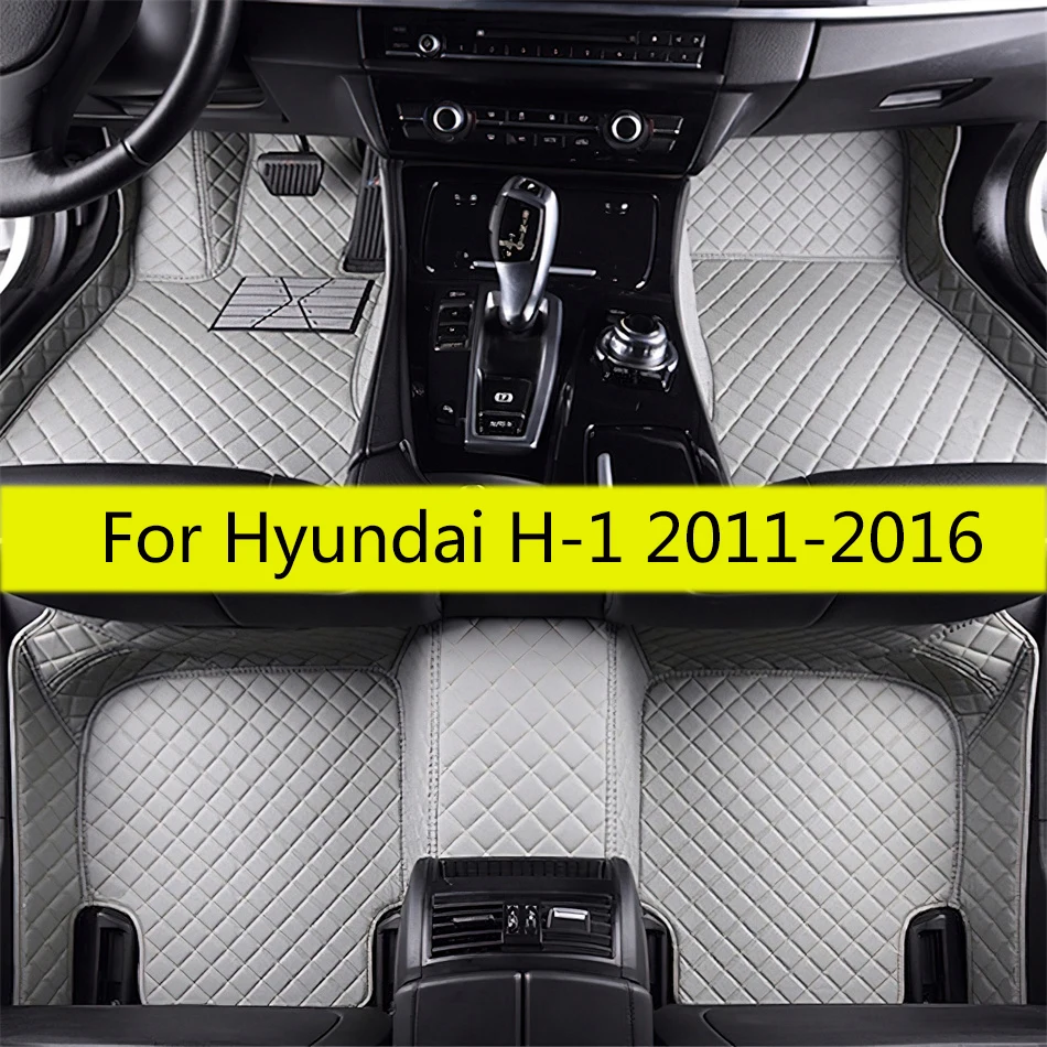 Alfombrillas de coche para Hyundai H-1 H1, 2016, 2015, 2014, 2013, 2012, 2011 (7 asientos), accesorios para Interior, alfombras, Pedal