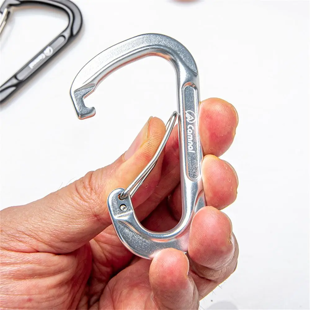 Aluminum Alloy Carabiner Outdoor Climbing Camping Carabiner Locking Hook Screw D Buckle Keychain Multi Tools