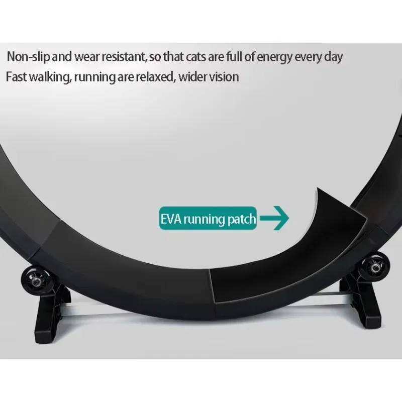 Unique Design Low Noise Rugged Base Cat Running Wheel Treadmill Toy for Cats