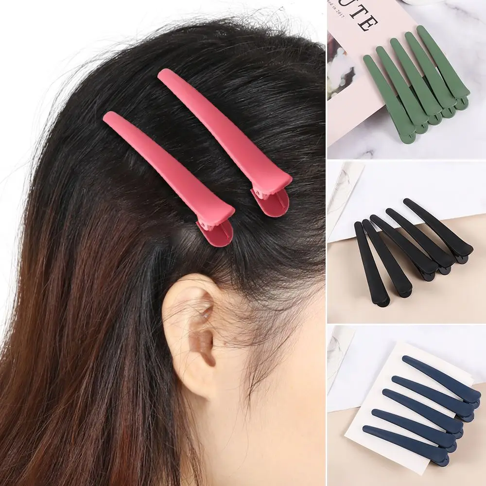 

5Pcs/Set Professional Plastic Sectioning Clamp Hair Styling Girls Temperament Clip Duck Mouth Hair Clip Duckbill Hairpin