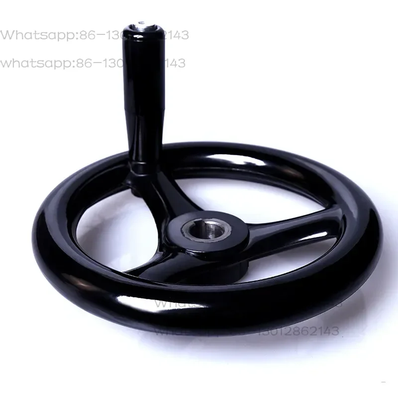 Roda manual m12/m16/m18/m20 preto fresadora torno cnc impressora 3d falou redondo baquelite 100/125/160/200mm volante