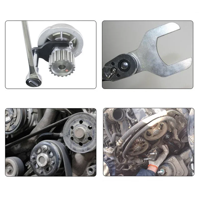 41/46mm Water Pump Wrench for GM 1.6L Timing Belt Tension Spanner Removal Tool Car Timing Pump Wheel Adjustment Spanner view 4