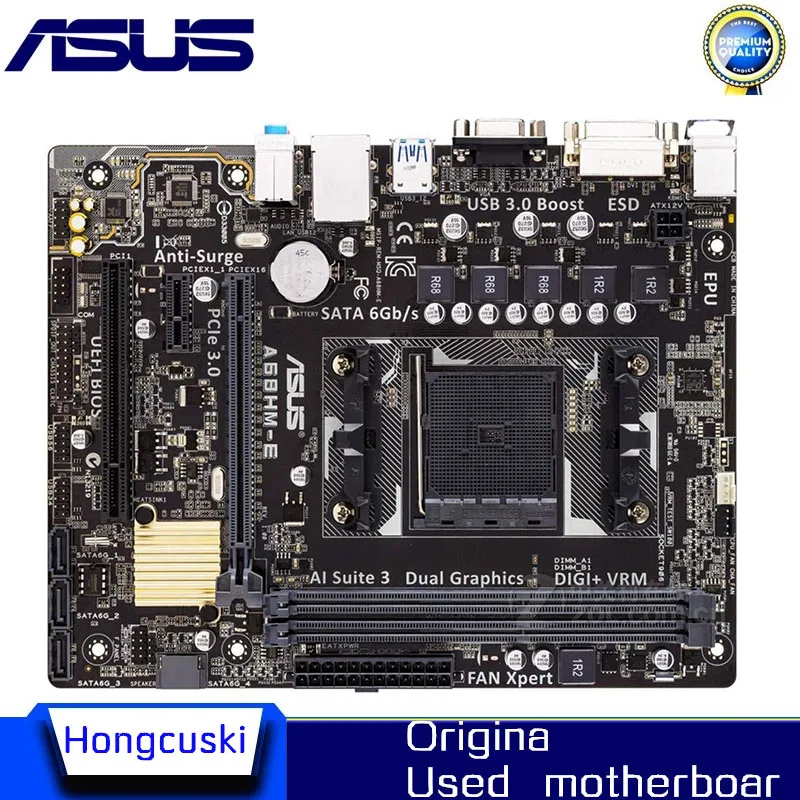 

Used For ASUS A68HM-E original motherboard Socket FM2+ fm2 DDR3 16G A68 Desktop Motherboard