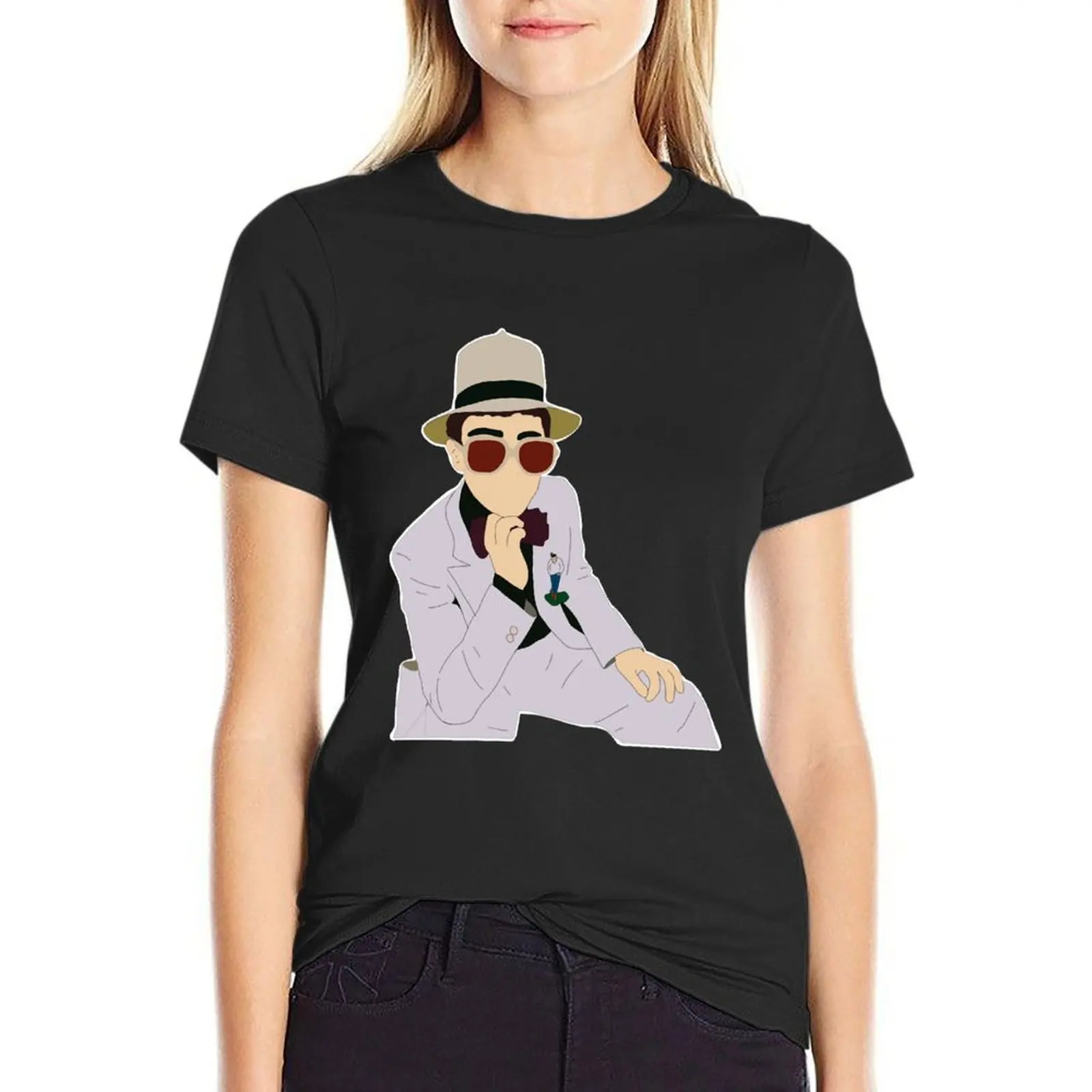 Elton Music Fans Art Music T-shirt para mulheres, John Greatest Hits, roupas de treino vintage, roupas femininas extragrandes