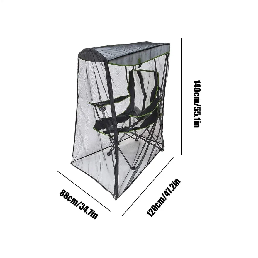 Outdoor Swing Courtyard Mosquito Net Canopy Chair Insect Cover Screen Garden Blackout Mosquito Waterproof Roof Fly Net Sun Shade view 5