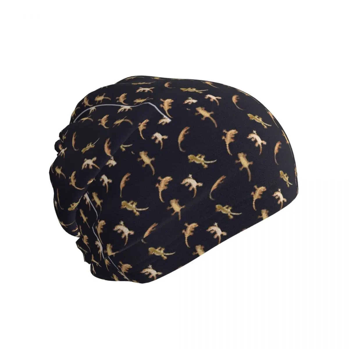 Cute Little Crested Geckos Bandana Neck Cover Printed Wrap Scarf Multifunction Balaclava For Men Women Adult Breathable