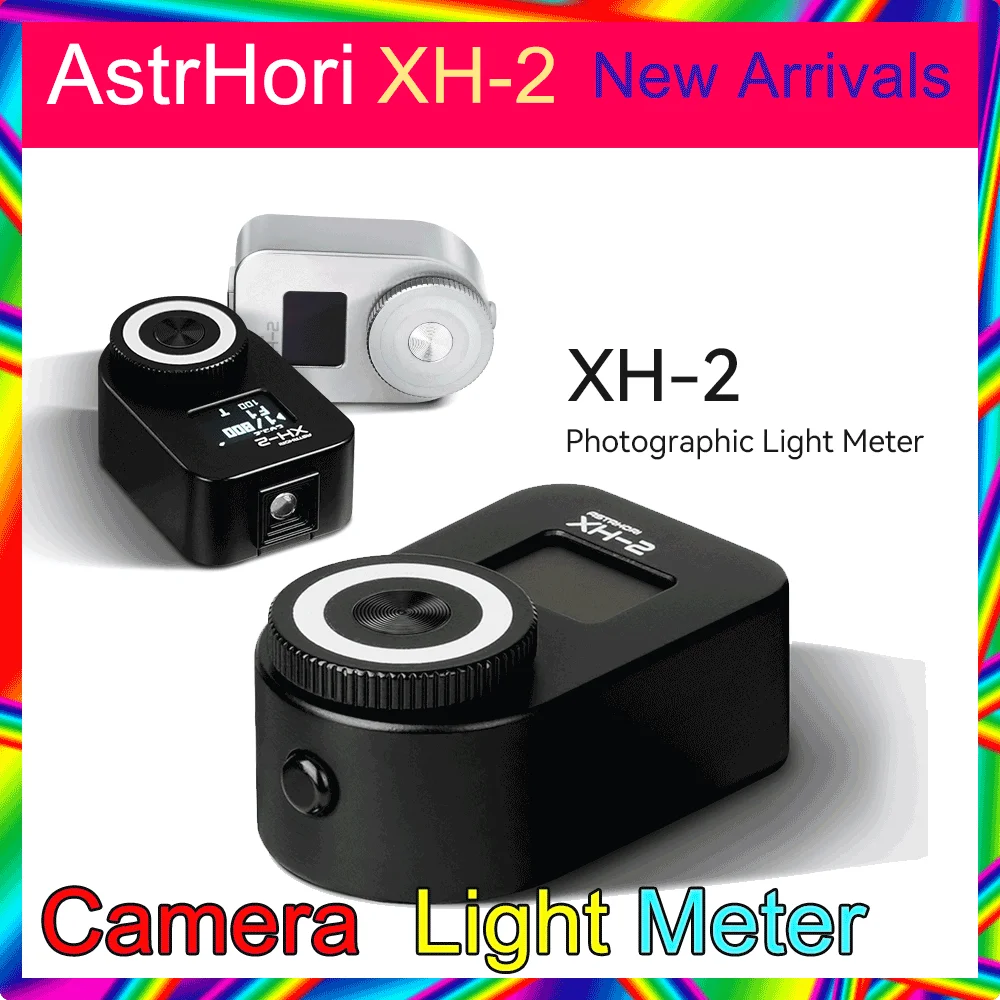 Medidor de luz para cámara AstrHori XH-2, pantalla OLED, medidor de luz para cámara externa en tiempo Real, zapata fría para fotografía de cámara, nuevo